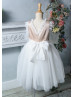 Glittering Fish Scale Sequins Flower Girl Dress